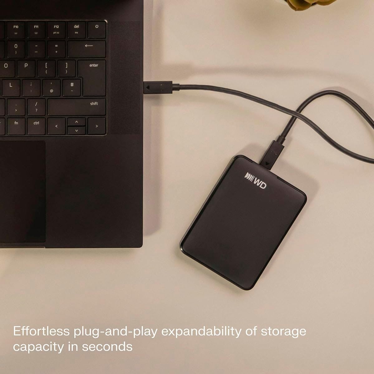 Western Digital WD Elements Portable 1TB USB-C USB 3.2 Gen 1/USB 3.0 / 2.5" / Graphite Black (WDBDTV0010BBK-WESN)