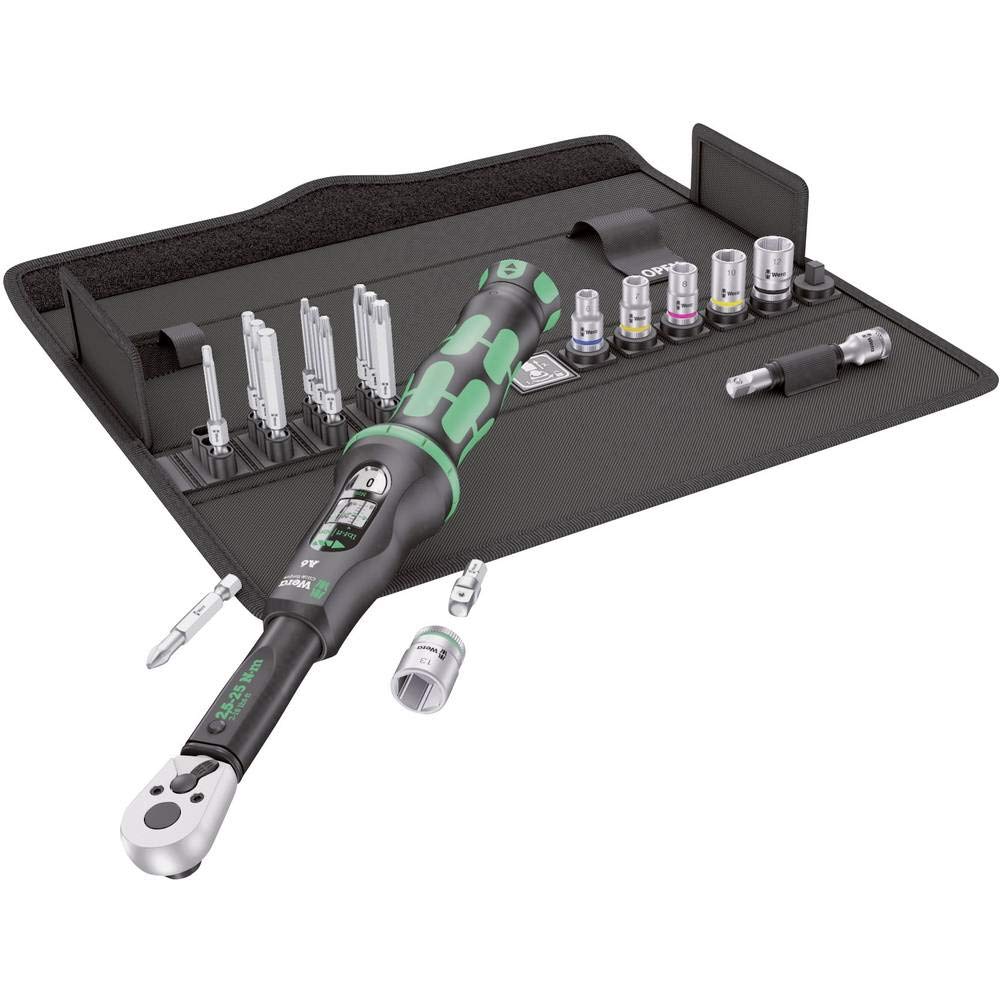 WERA 05130110001 Click-Torque A 6 Set 1, 2.5-25 Nm, 20 Pieces