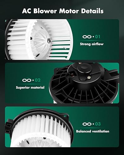 Miniatura 3 de SCITOO Motor soplador de calentador HVAC apto para Lexus RX330 2004-20052000-2004 para Toyota Avalon 2002-2006 para Toyota Camry04-08 Toyota Solara