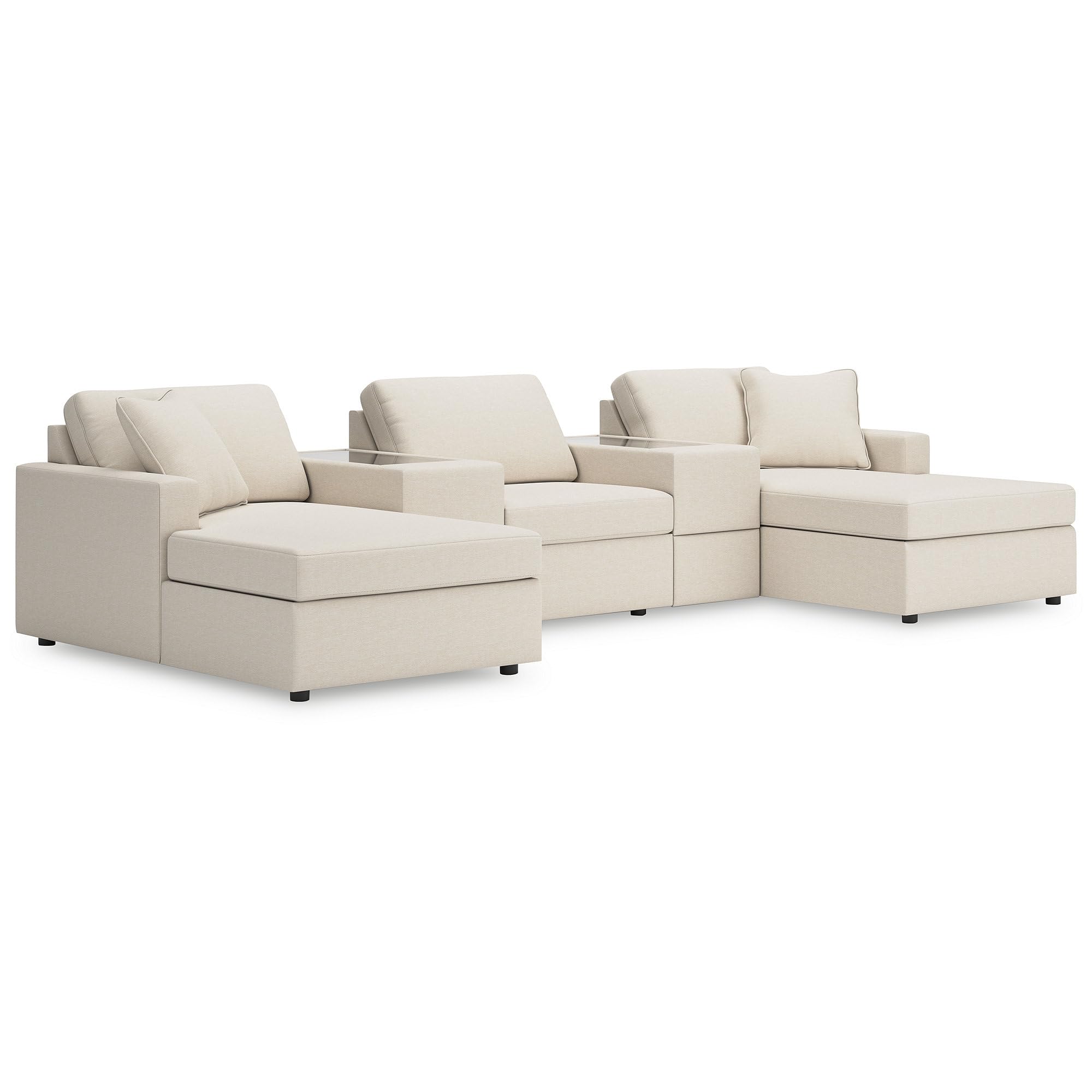 Signature Design by Ashley 5-Piece Pit Sectional with Storage, Oyster