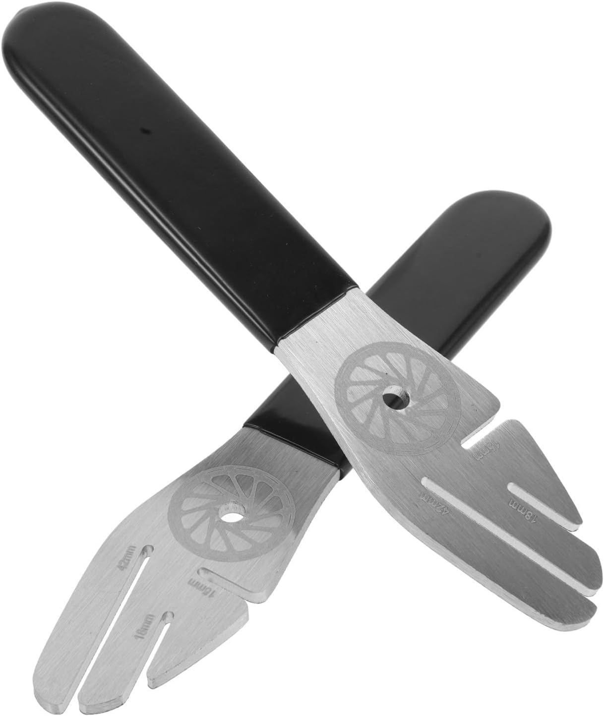 2pcs Multi-Function Bike Disc Brake Alignment Tool for Accurate Brake Disc Repair with Stainless Steel and Plastic Construction, Stable Performance for Repair Technicians and Bike