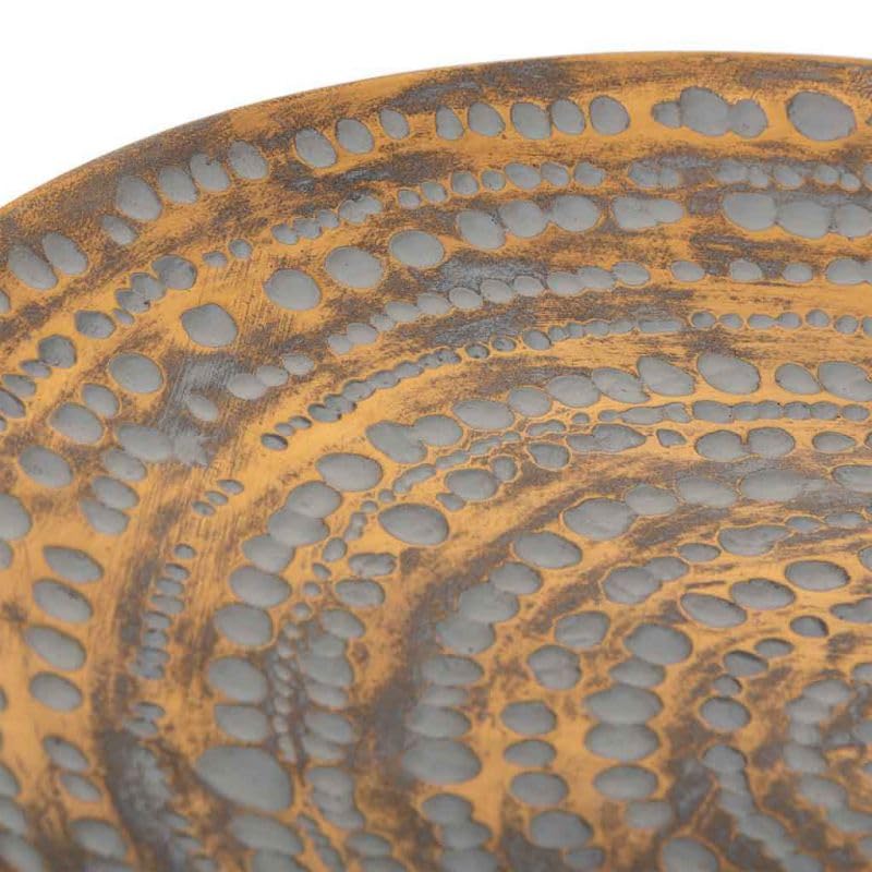 Centro de mesa en polyrésine marron objet déco design haut de gamme