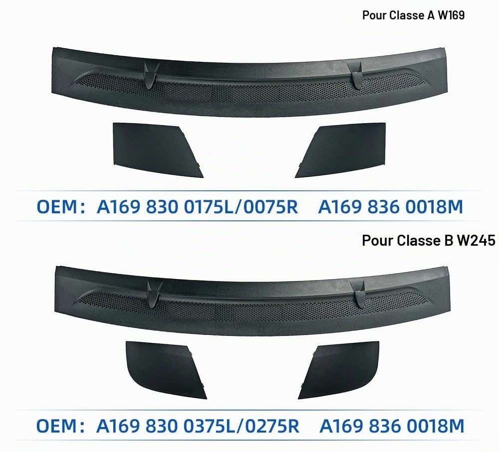 Compatible avec le capot de pare-brise avant MB Classe A W169 Classe B W245 A1698360018 - Couvercle de vidange d'eau de rechange (pour classe B W245)