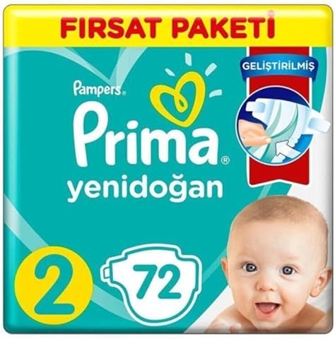 Prima Bebek Bezi Aktif Bebek 2 Beden 72 Adet Fırsat Paketi