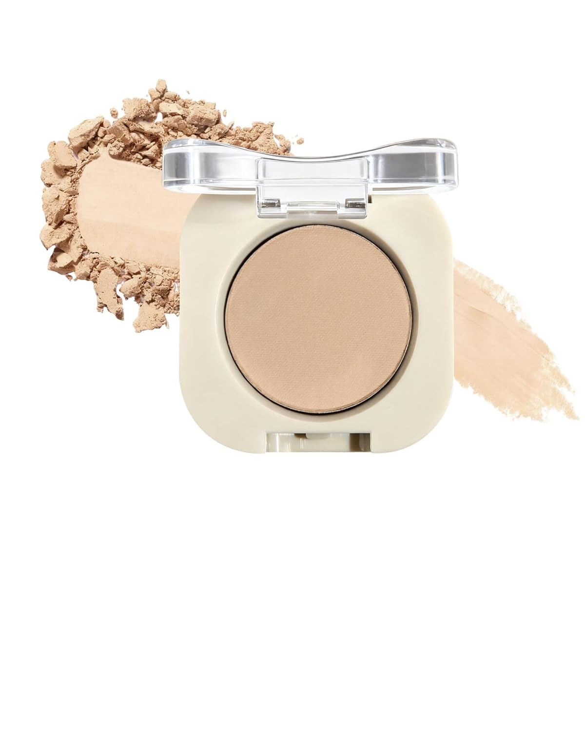 Light Beige Single Eyeshadow Palette, Neutral Nude Shades Matte Eye Shadow Powder, Buildable & Blendable for Smoky Eyes. Waterproof, Crease-Resistant, All-Day Wear. Everyday Makeup Ideal
