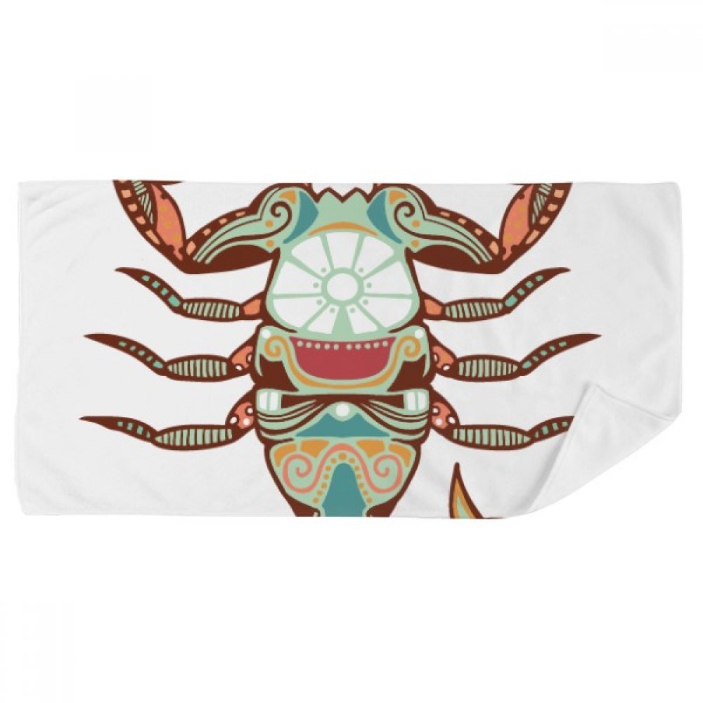 Serviette douce Scorpion constellation absorbante et compacte 35x70cm pour le visage