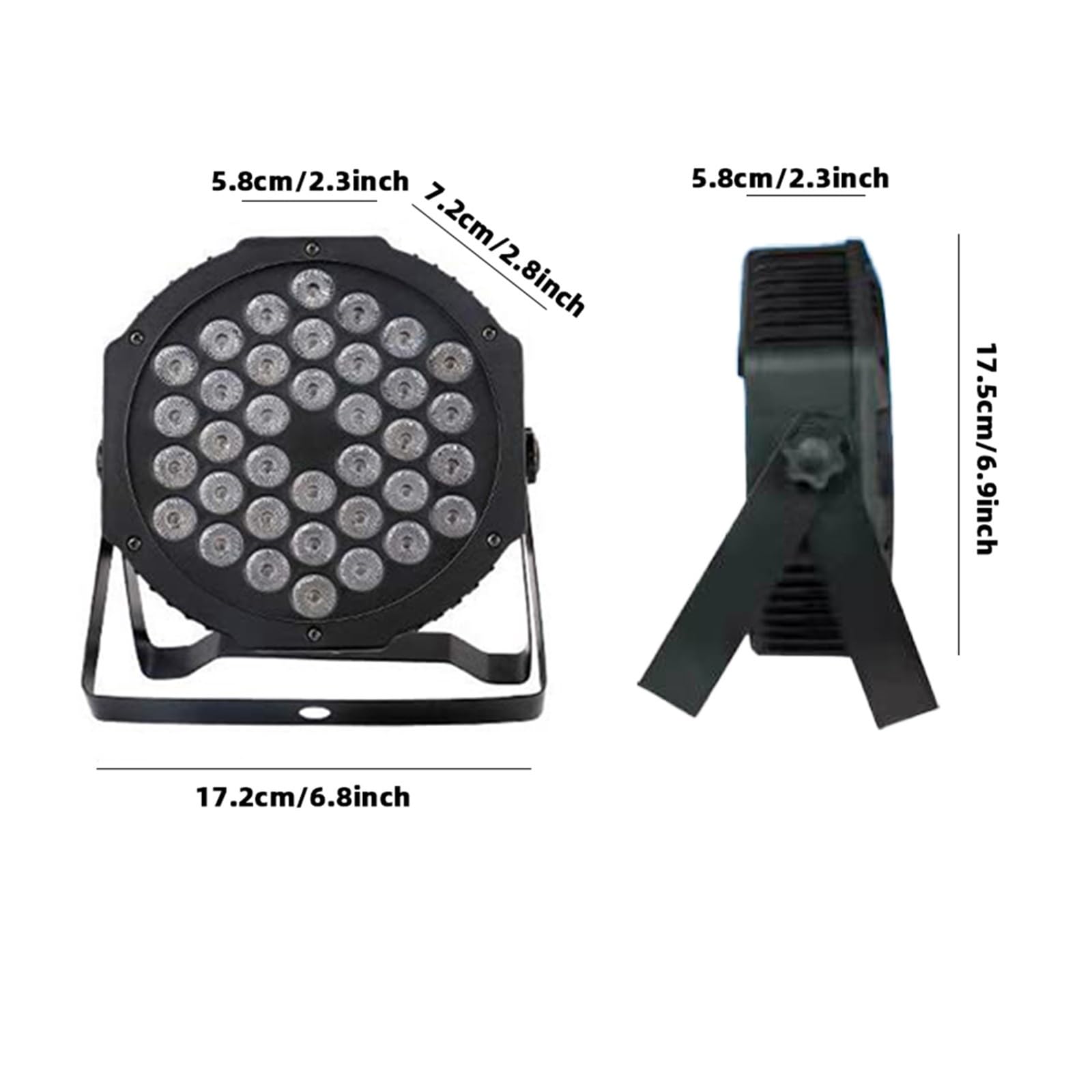 Luci da Palco,18 LED RGB Disco Luce di Festa 7 Colori LED Fase Lapada