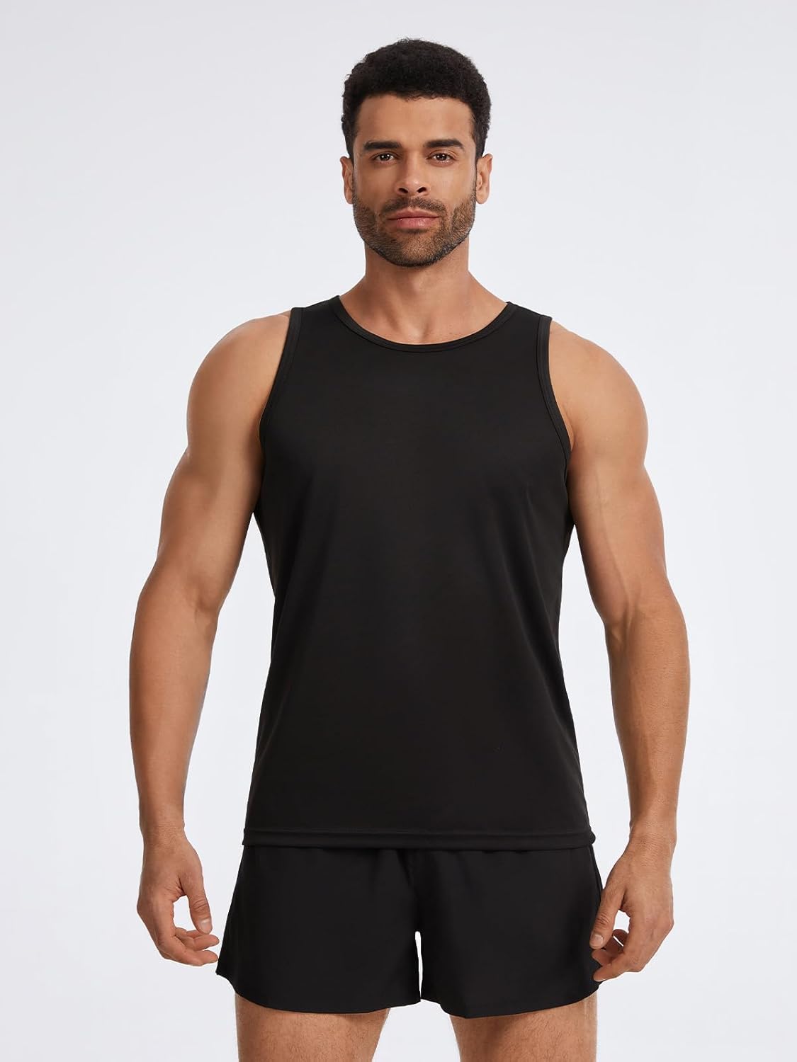 6 Pack Men's Workout Tank Tops Quick Dry Gym Muscle Shirts Fitness Bodybuilding Sleeveless Athletic Shirts for Men