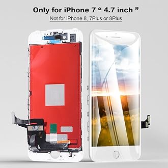 EFAITHFIX for iPhone 7 LCD Screen Replacement White 4.7 Inch Frame Assembly Display 3D Touch Screen Digitizer with Repair Tools Kit Tempered Glass Screen Protector for A1660, A1778, A1779 (White)
