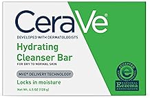 CeraVe Hydrating Cleanser Bar - Limpador de Corpo e Facial Sem Sab&atilde;o com 5% de Creme Hidratante - 4,5 On&ccedil;as Bar
