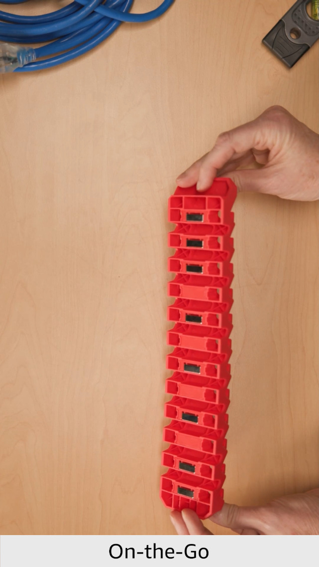 12-13mm&13mmAA×1台分セット+19mmAA×2組(レッド) Milwaukee 1 in. Insulated Cable Staples for M12 Cable Stapler 600