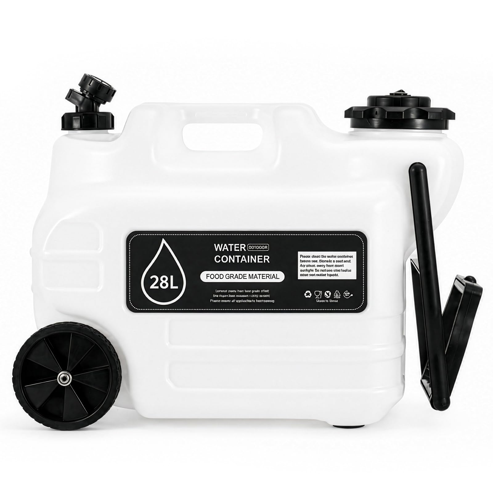 GREENSAPPIRE Water Container 7.4 Gallon / 28 L Portable Water Container water tank (White)