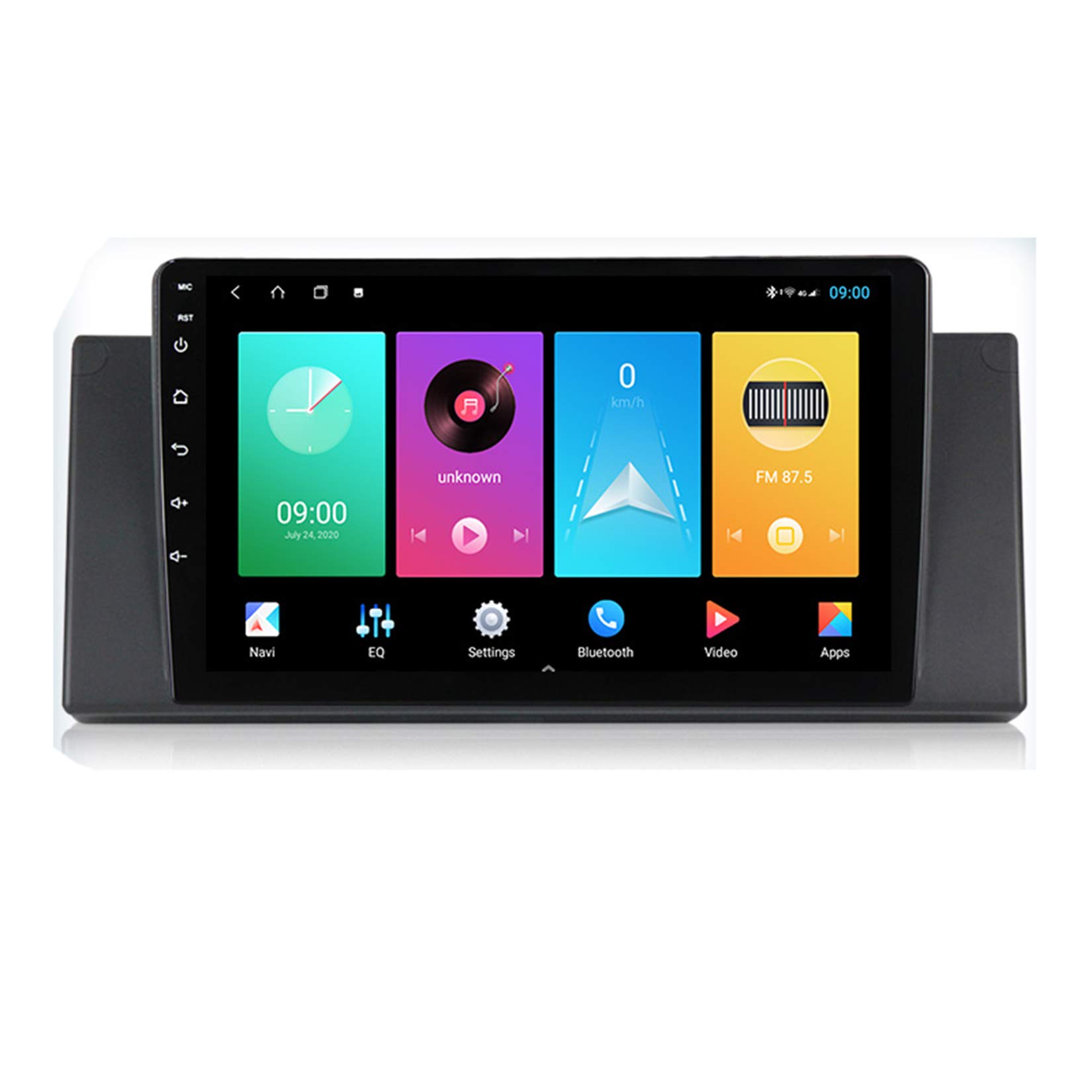 TypeBuilt Android Car Radio 10 Inch Touch Screen GPS Stereo Player for BMW E39 5 Series/M5 1997-2003 Plug and Play with Bluetooth Sat Navigation Support Mobile Phone Mirror Link Dual,C100