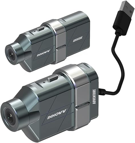 Cámara H5 para casco de motocicleta 4K 30 fps con Wi-Fi, tecnología electrónica de estabilización de imagen, batería recargable, interfaz de