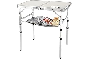 4 Feet Adjustable Folding Table for Camping