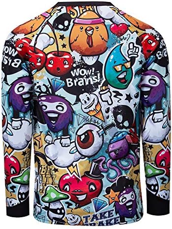 JPOJPO Men's Cycling Jersey MTB T Shirt Long Sleeve Mountain Bike Motorcycle Bicycle Clothes Anti-UV - Image 2