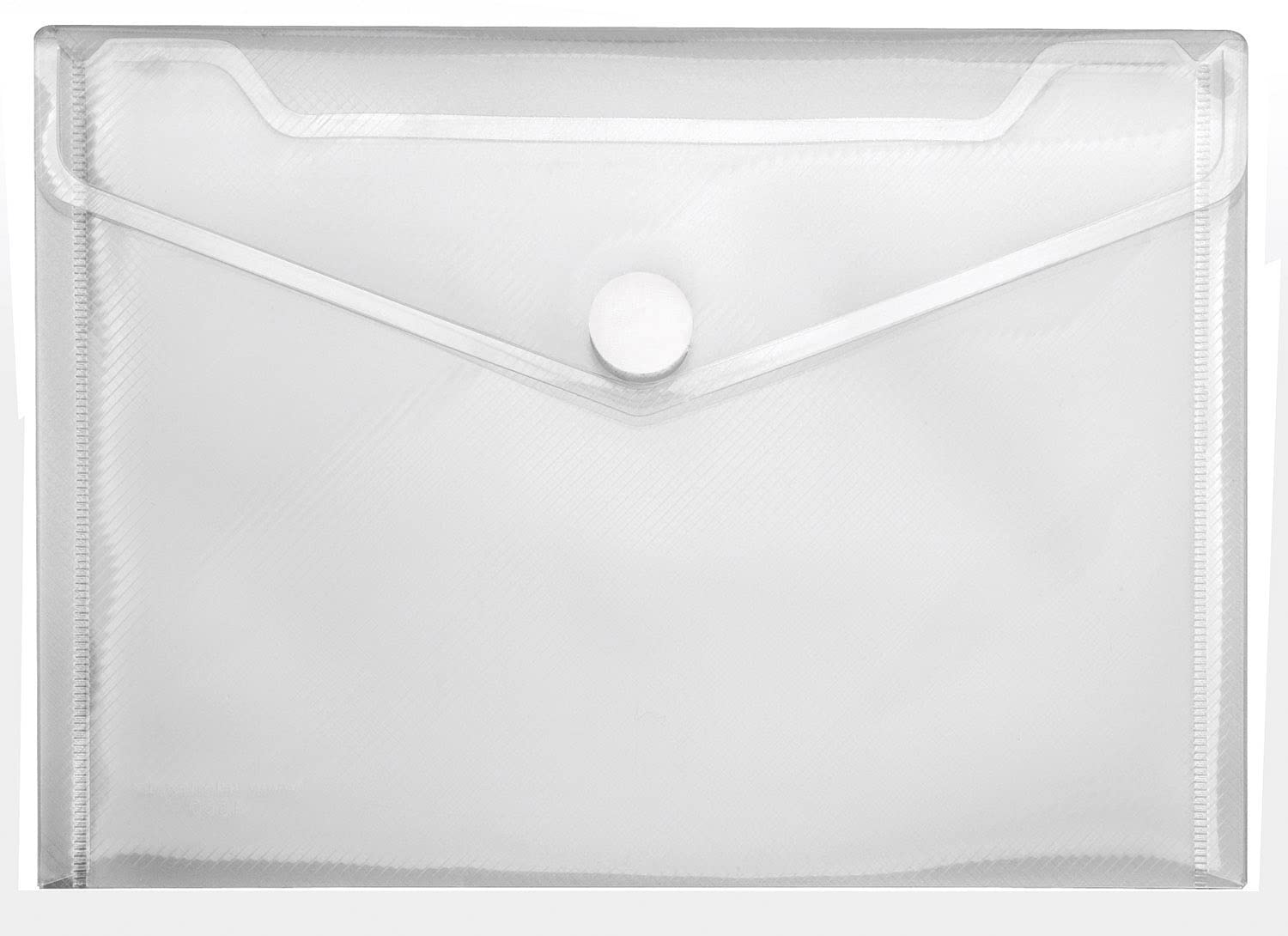 VELOFLEX A456010 Document Wallet Crystal, Pack of 10, DIN A5, Document Wallet with Velcro Fastening, Polypropylene, Transparent - Image 2