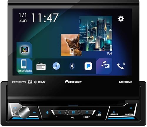 Pioneer AVH-3400NEX Receptor de DVD NEX de 7 pulgadas con pantalla monodinual en el salpicadero