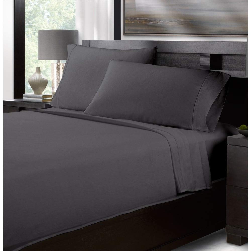 Luxurious Hotel 1200 Thread Count 100 Cotton Sateen Sheets Queen Size Set - 4 Piece Premium Ultra Soft