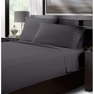 Luxurious Hotel 1200 Thread Count 100 Cotton Sateen Sheets Queen Size Set - 4 Piece Premium Ultra Soft