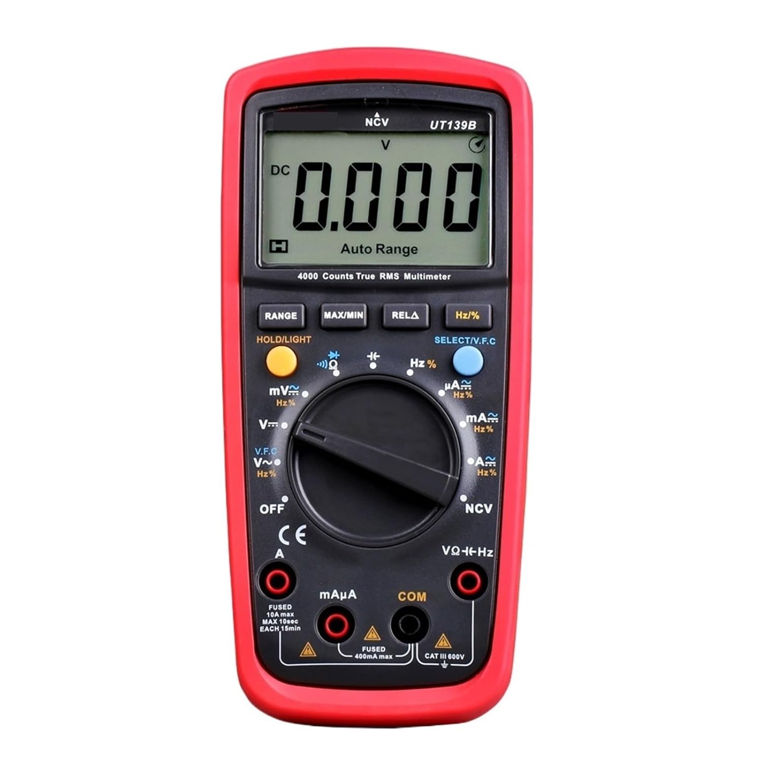1pc UT139B AC DC Voltage and Current Capacitance Frequency Test Digital Multimeters