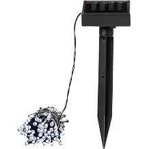 Glitzhome Solar String Lights Outdoor 38.5FT 100LED Solar Twinkle Lights with Dual Lighting Modes for Tree Patio Yard Garden Christmas Decoration