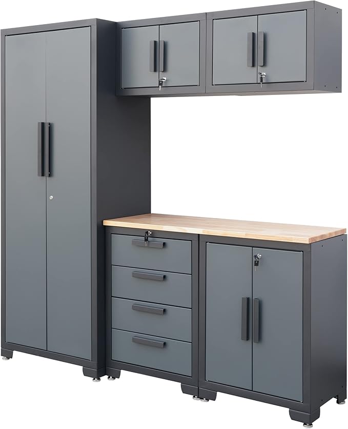Torin 6 Piece Garage Set with a Workbench and