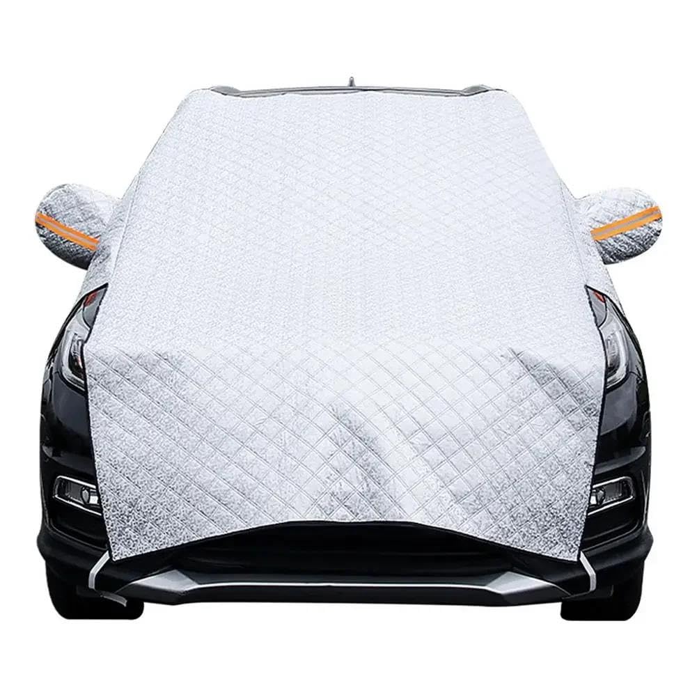 Housse de Protection pour Pare-Brise Couverture Universelle Protection Contre Neige Voiture D'extérieur Étanche Poussière Demi-Couverture Multifonctionnelle Extérieur pour Berline SUV Protection Pare