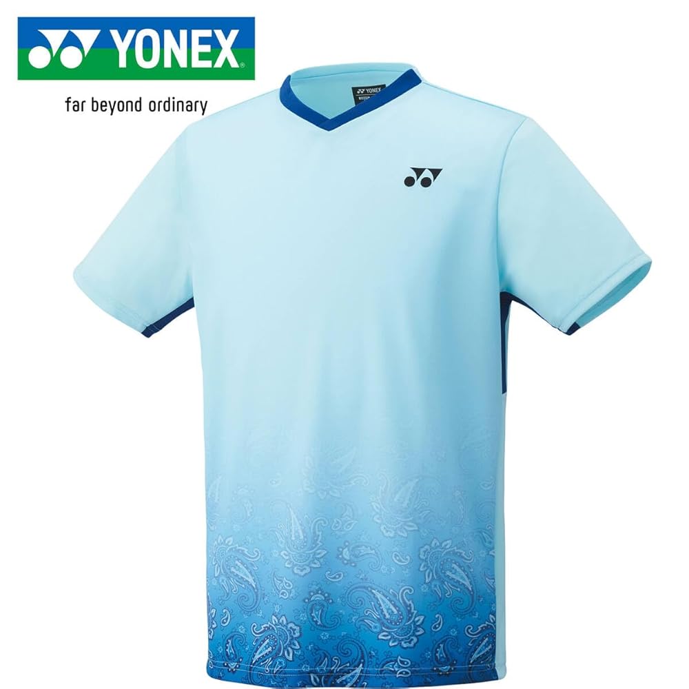 YONEX バドミントンシャツ 半袖 ホワイト/ブルー 61MUIrG6uXL._UY1000_.jpg