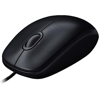 【Amazon.co.jp Exclusive】Logitech Wired Mouse M100nBK Left and Right Symmetric USB Easy Connection Wired Mouse M100 Black Dome
