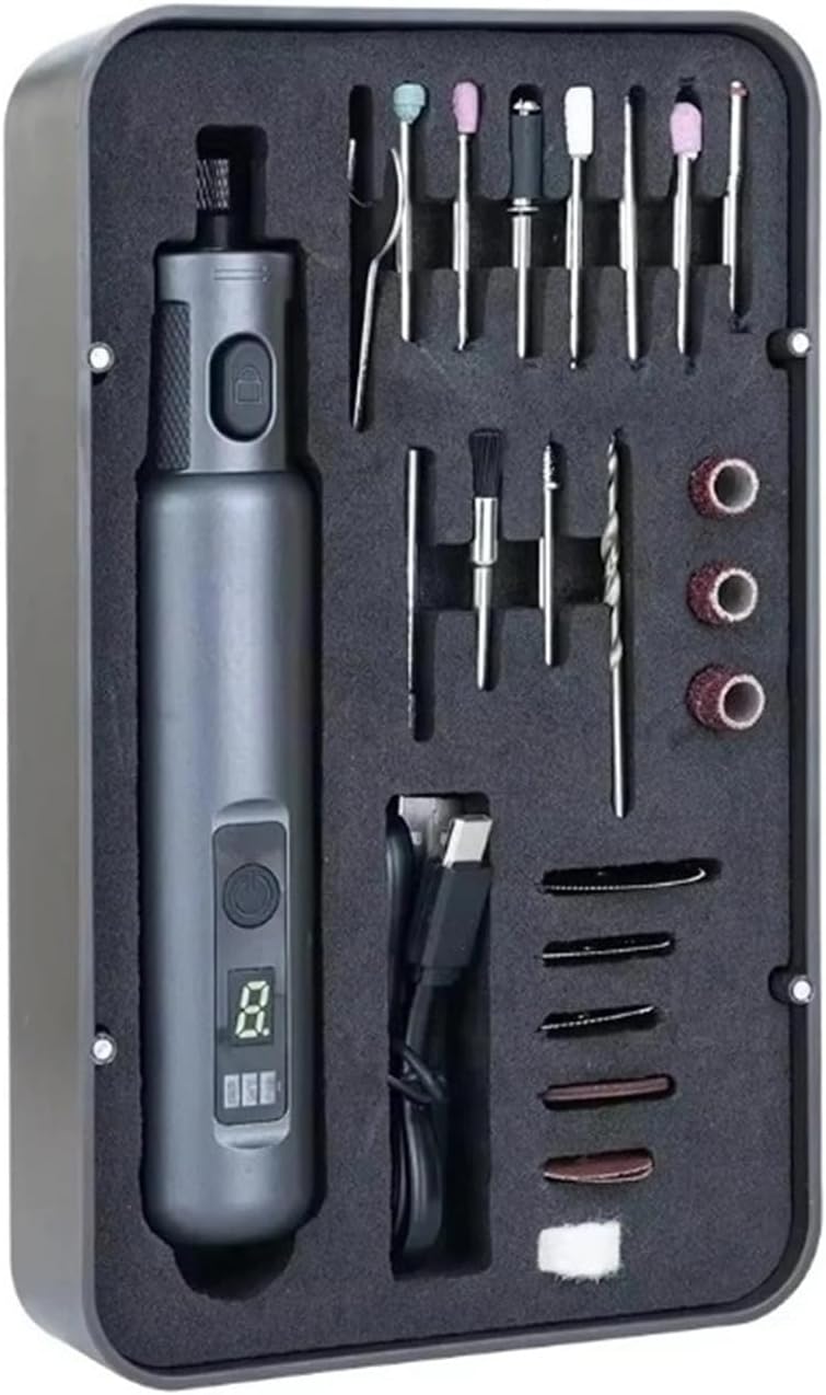 Compatible With Creality Cordless Rotary Tool Kit - 6 Variable Speeds, 3.7V 1500mAh Rechargeable, Handheld Design