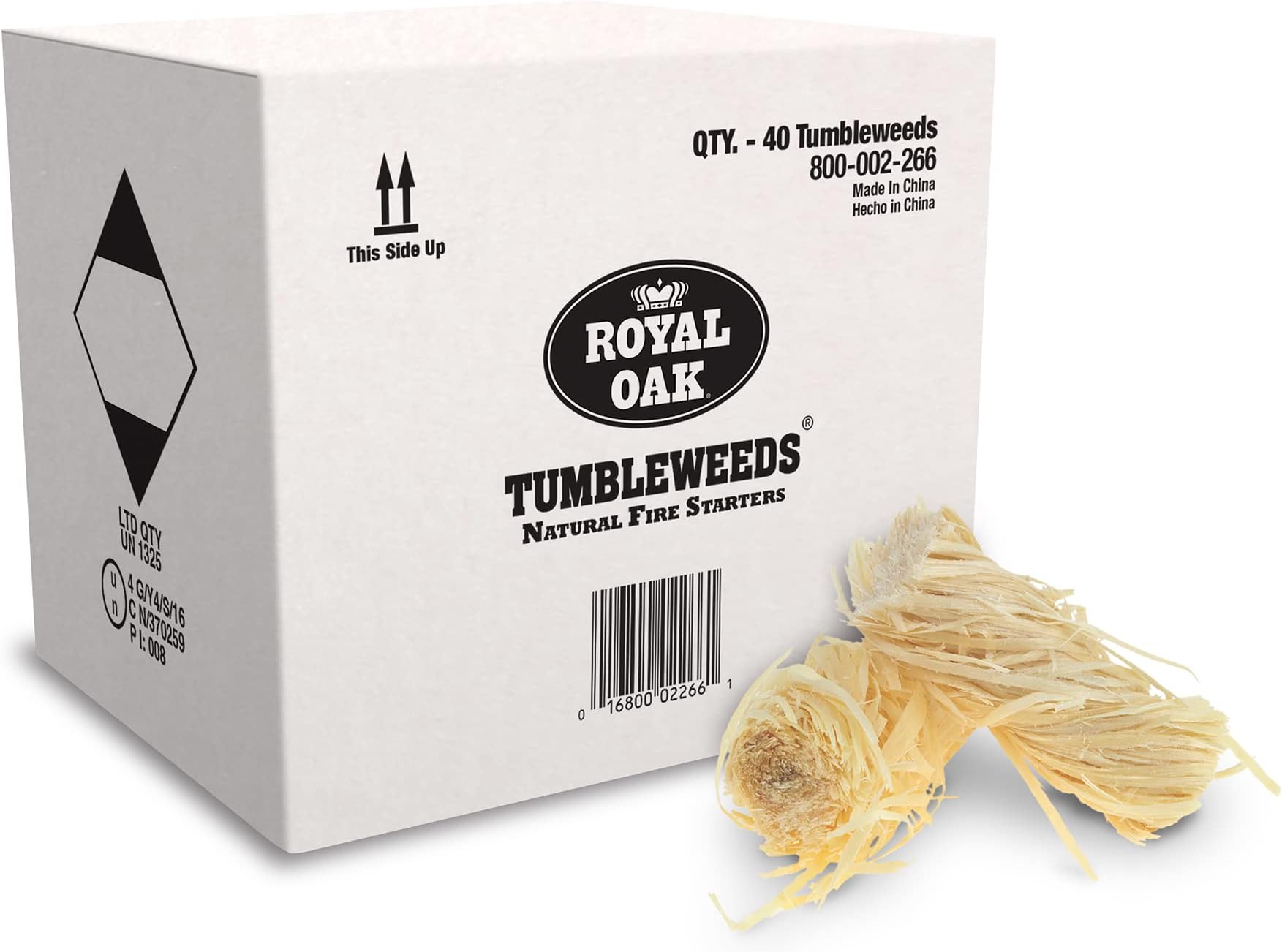 Royal Oak All Natural Fire Starters Natural Wood Tumbleweeds 16 Pieces Sports
