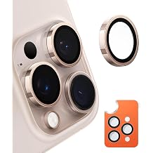 TORRAS iPhone 16 Pro Max/16 Pro Camera Lens Protector, Desert Titanium