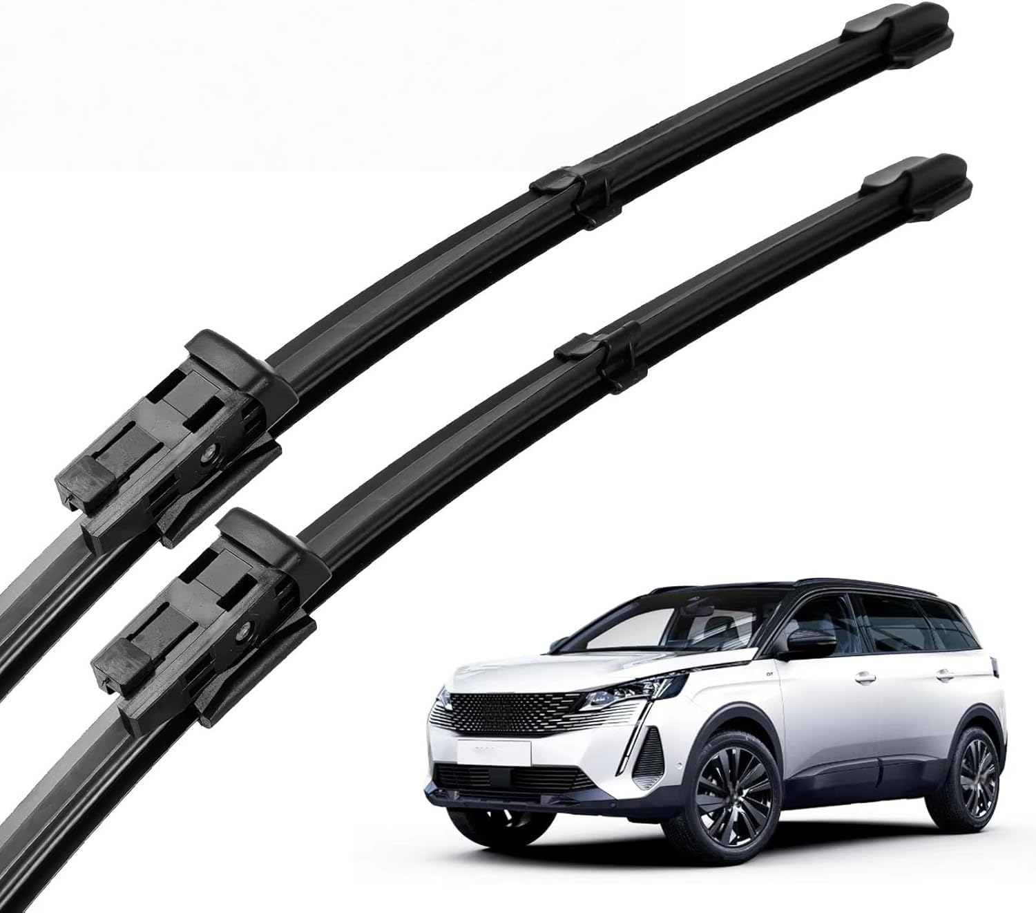 nwsplmy Front Windscreen Wiper for Peugeot 5008 P87 MK2 2017-2023 28"+16", Silent All-Season Replacement Blades Streak-Free Easy Install