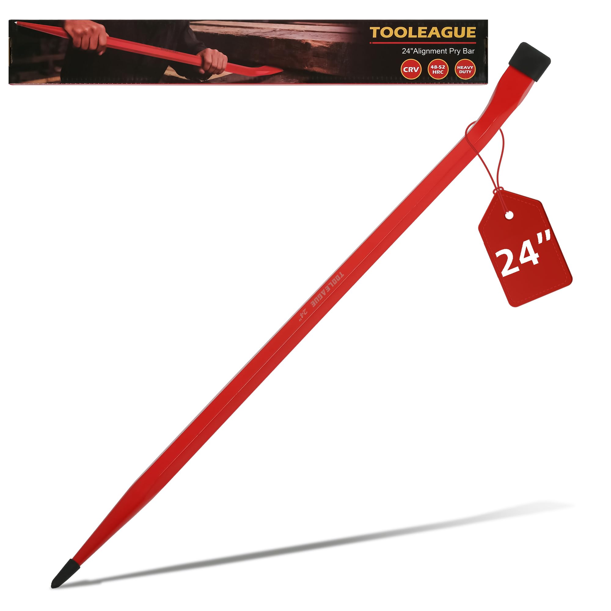 TOOLEAGUE 24-Inch Heavy Duty Alignment Pry Bar, Sleever Bar