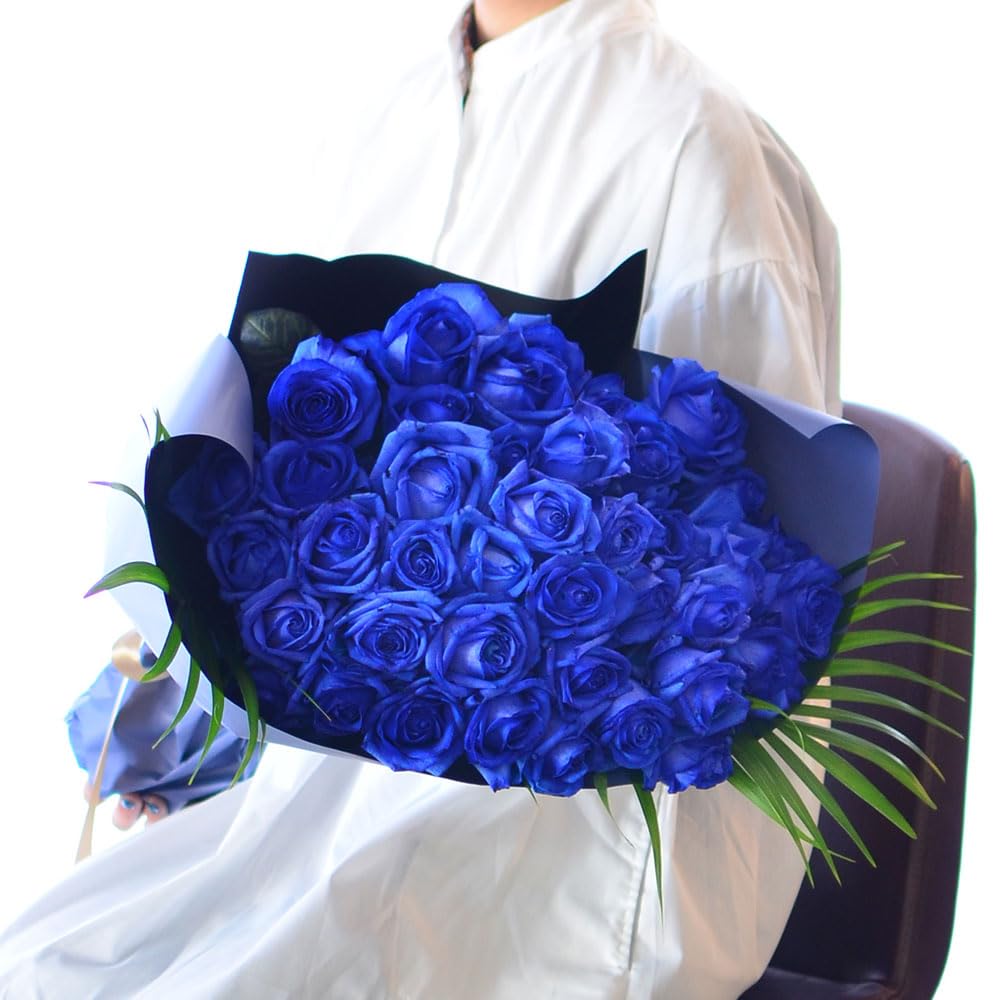 Amazon.co.jp: Blue Rose Bouquet of 40 Miraculous Flowers