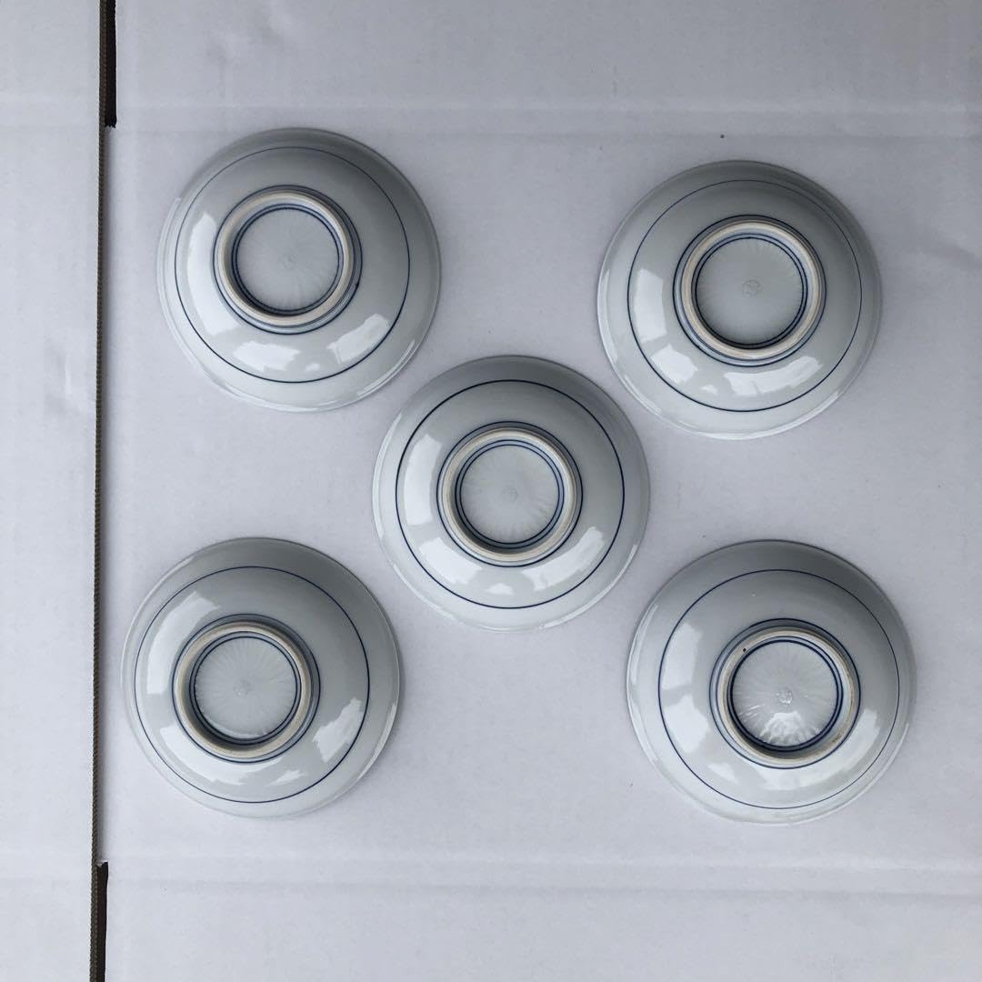 SALE! 18. 京焼亨山造染付鹿絵皿（直径12.3cm）