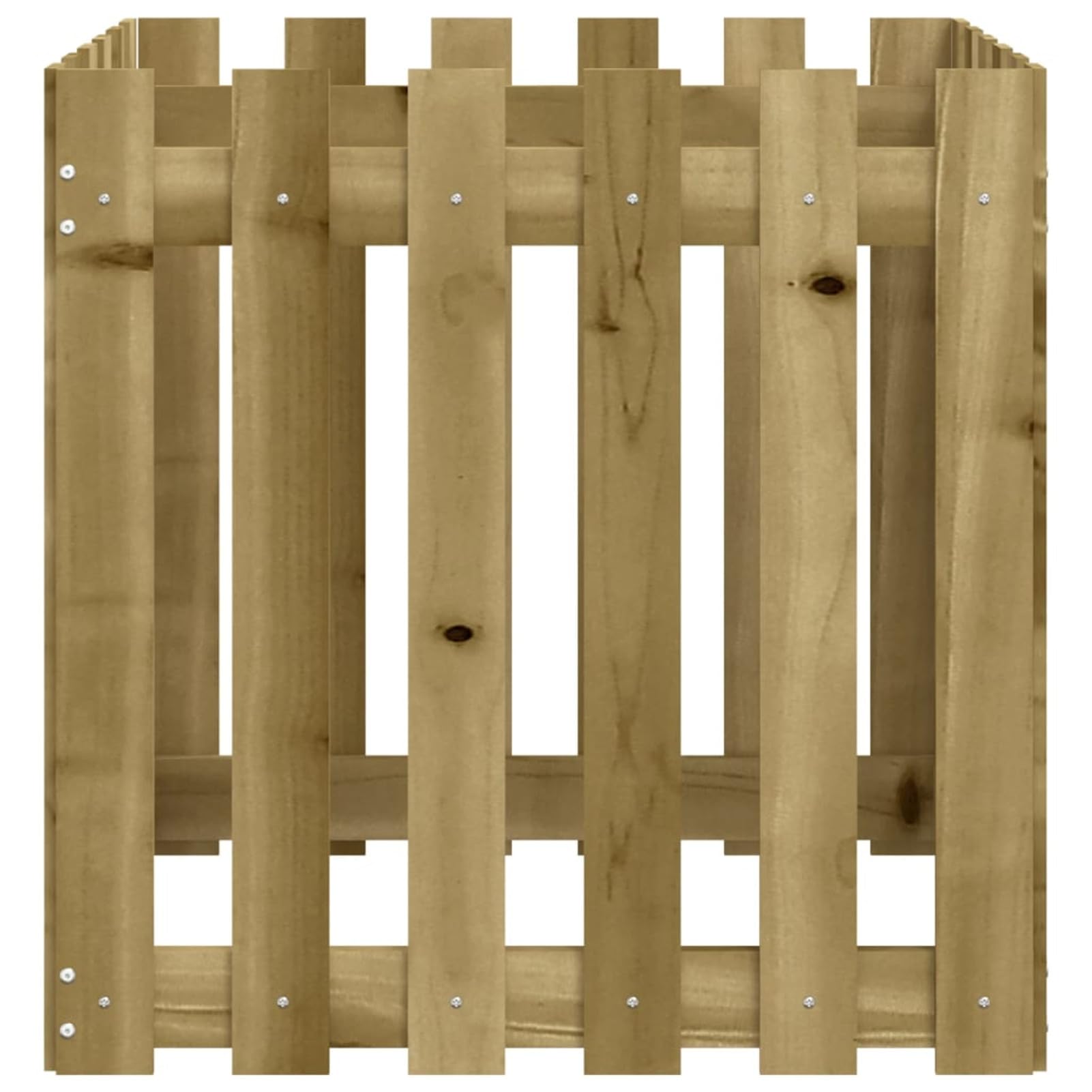 ARKEM Jardinera diseño de Valla Madera de Pino impregnada 60x60x60 cm Kit de Cultivo huerto Interior de Hierbas aromáticas