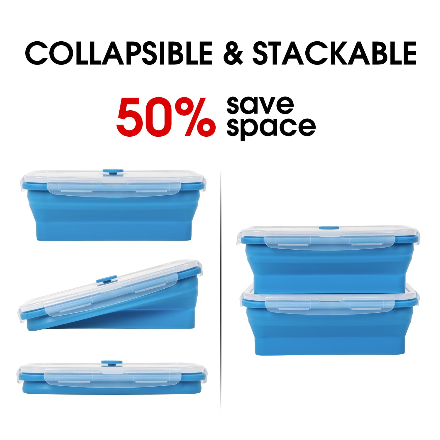 Molde de bloque de hielo para baño de hielo, enfriador de tina fría, paquete de 8 para hielo de 20 libras, molde de silicona apilable extragrande plegable para hielo grande, bloque gigante, apto para