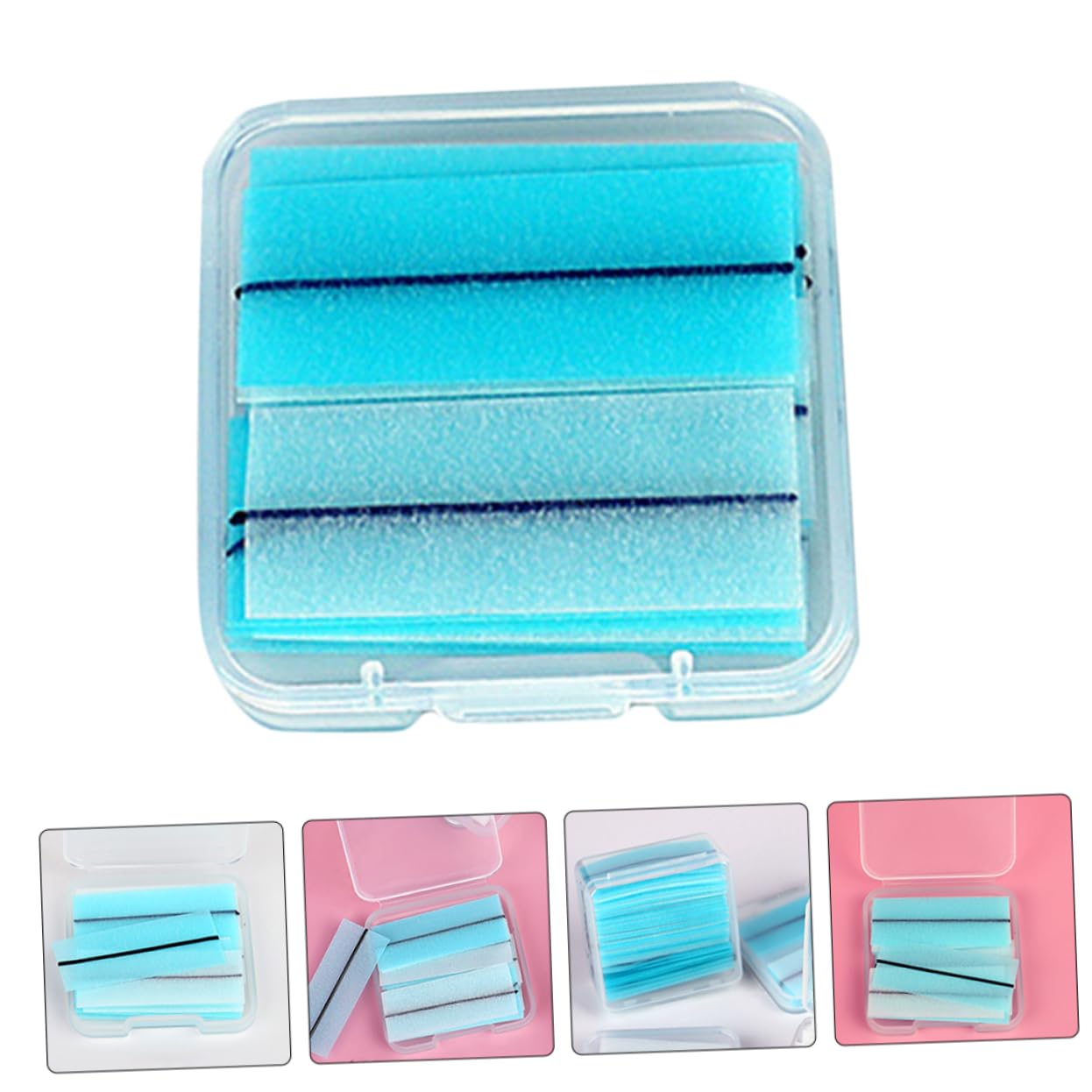 Didiseaon Self Adhesive Strips Lash Adhesive Strips for False Eyelashes 80 Pieces