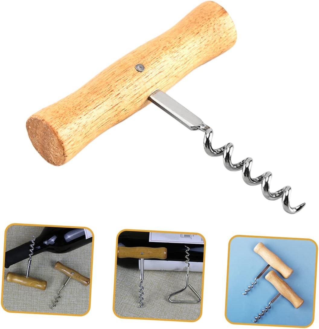 20 Pcs Wine Cork Opener Wine Foil Cutter Waiter Corkscrew Wine Opener Wine Bottle Opener Beer Bottle Opener Multi-Function Bottle Opener Key Stainless Steel Automatic (Transparent Medium)