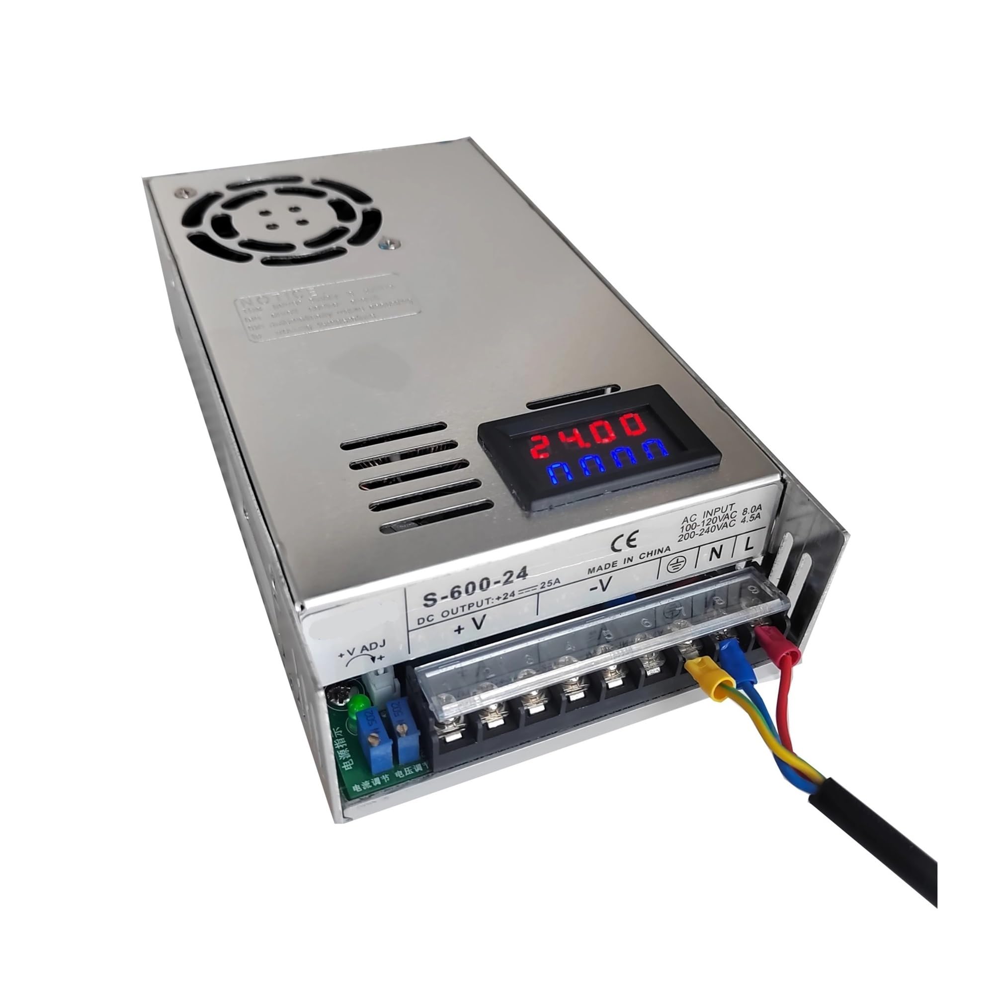 SSDXFJZR 500W 600W Adjustable Switching Power Supply Digital Display 12v 15v 24v 27v 36v 48v 50v 60v 72V Power SMPS(600w)