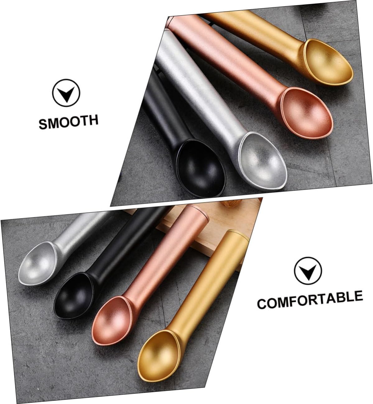 Alipis 12pcs Ice Cream Scoop Ice Scooper Melon Baller Serving Spoon for Home and Commercial Use