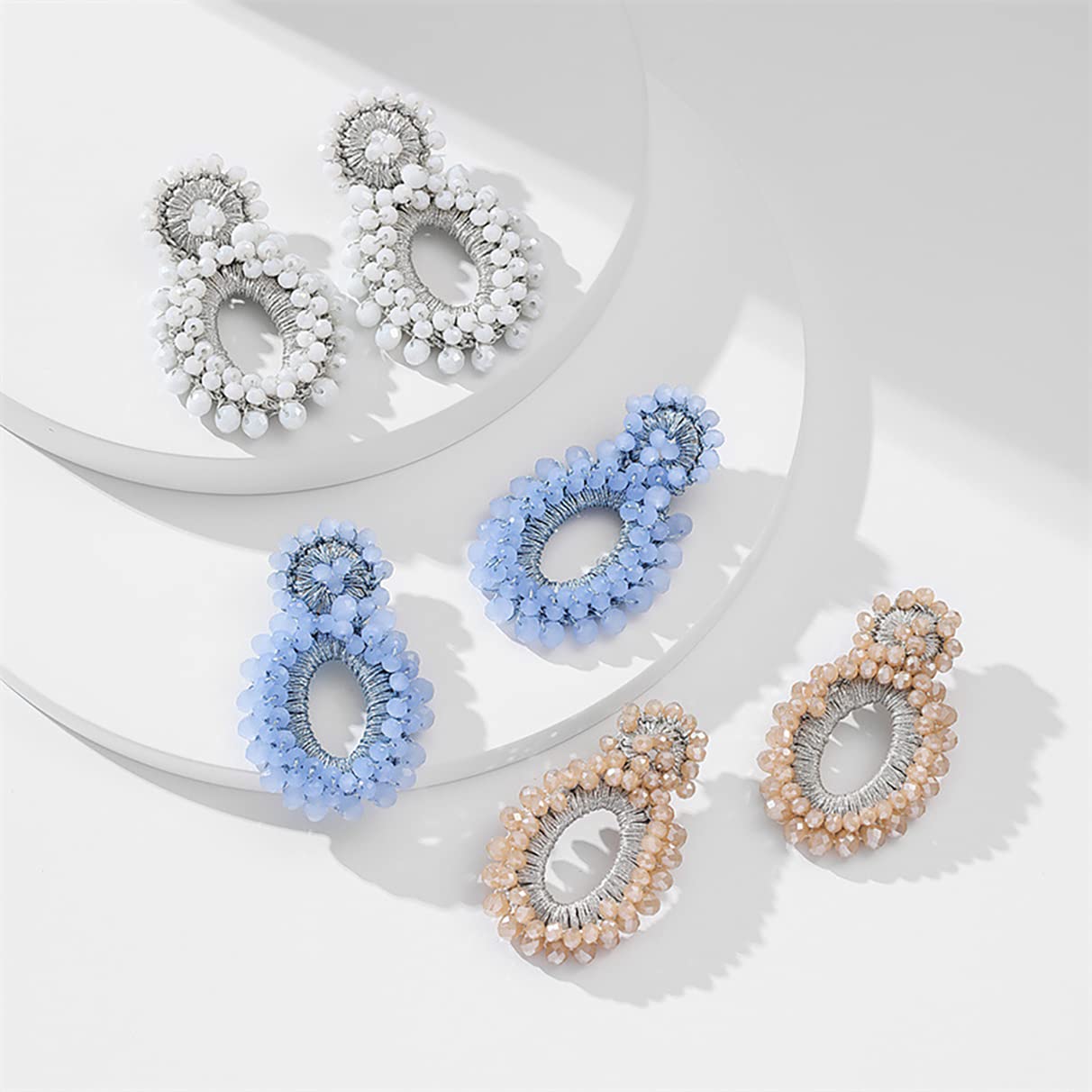 Orecchini pendenti con perle da donna eleganti Gioielli di moda coreani Accessori semplici per studentesse da festa Orecchini dolci per donna  36