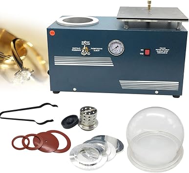 Jewelry Lost Wax Cast Combination, 4L Vacuum Investing Casting Machine, 750W Mini Vacuum Investing Casting Machine for Jewelry Processing Factories 2L