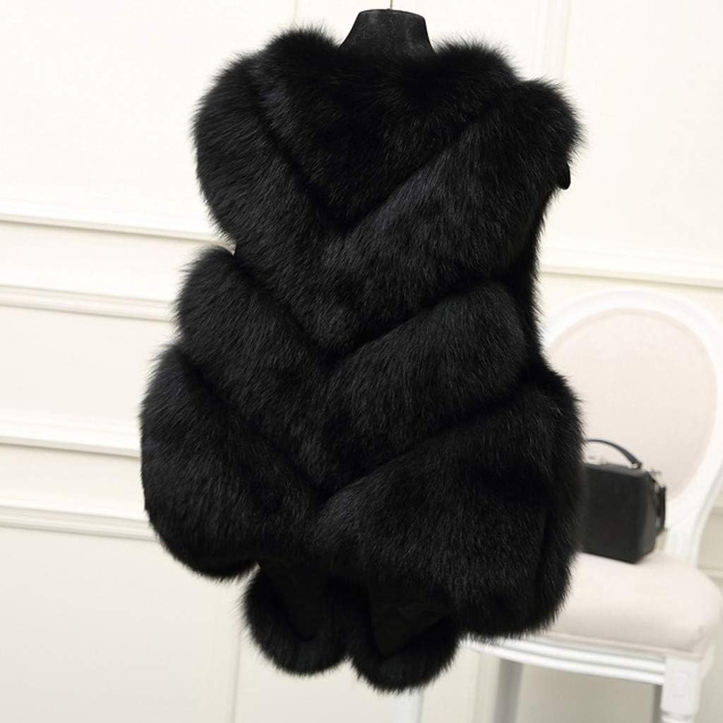 SHAOBGE Slim Size Faux Gilet Plus Vest Outwear Coat Vest Women's Warm Women's Coat Elderly Gift Ideas