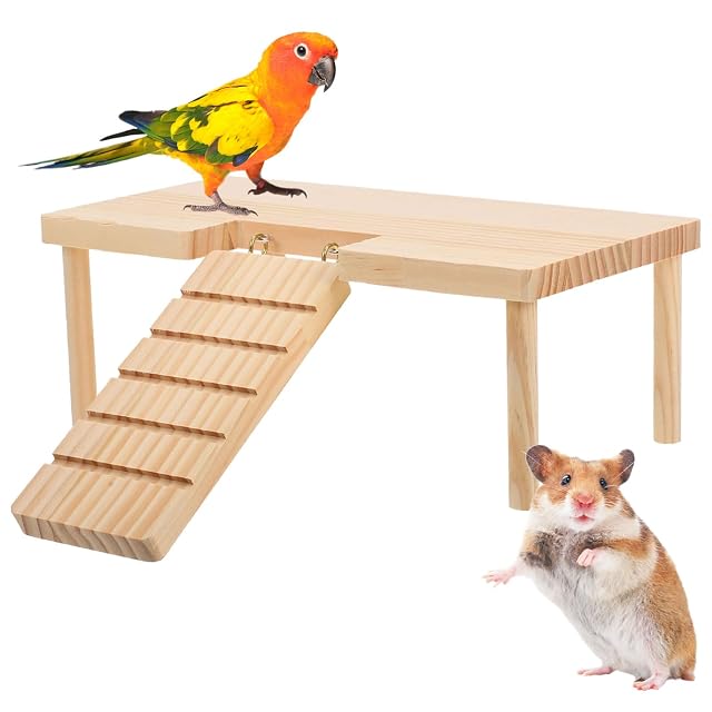 Persiiious Plataforma De Escalada De Hámster, con Escalera De Escalada, Plataforma para Hámster