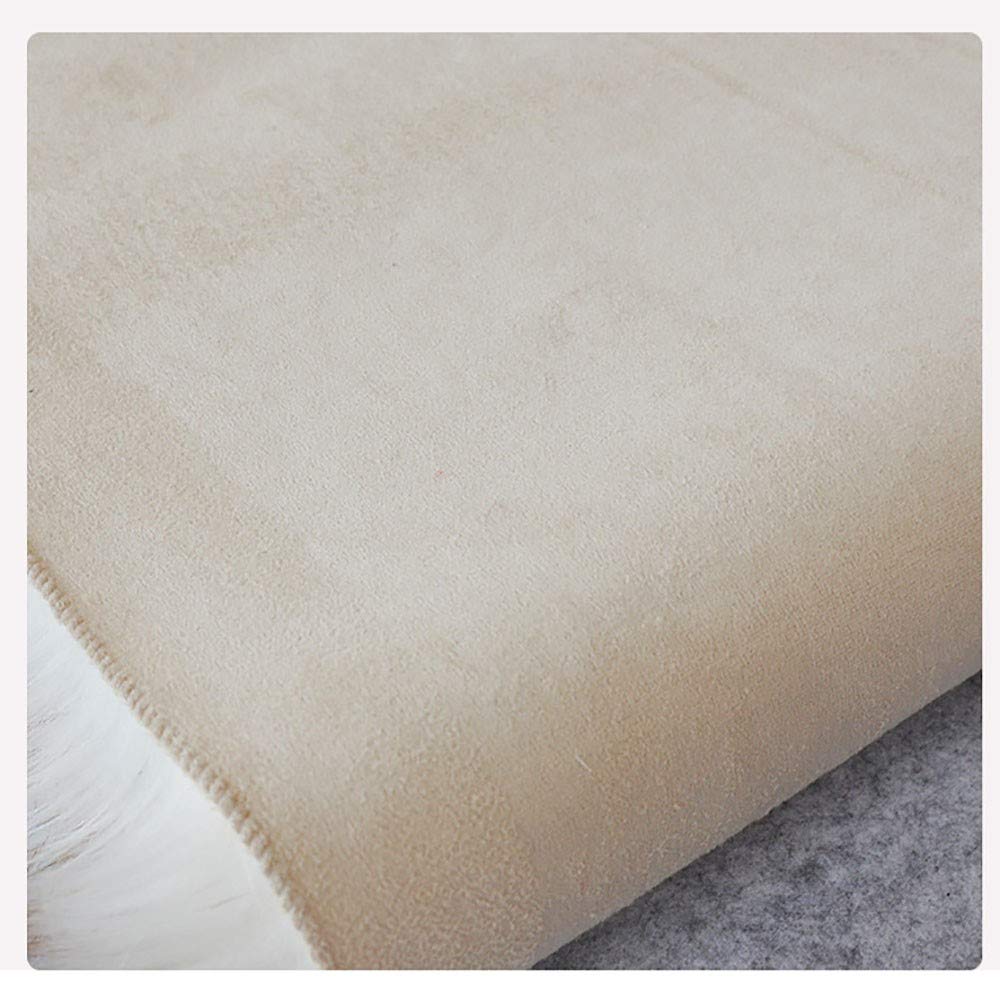 Tapis en Peau de Mouton synthétique,Man Made Laine Tapis de Canapé Coussin,Cozy Sensation comme véritable Laine Tapis en Fourrure synthétique(60 * 180cm)