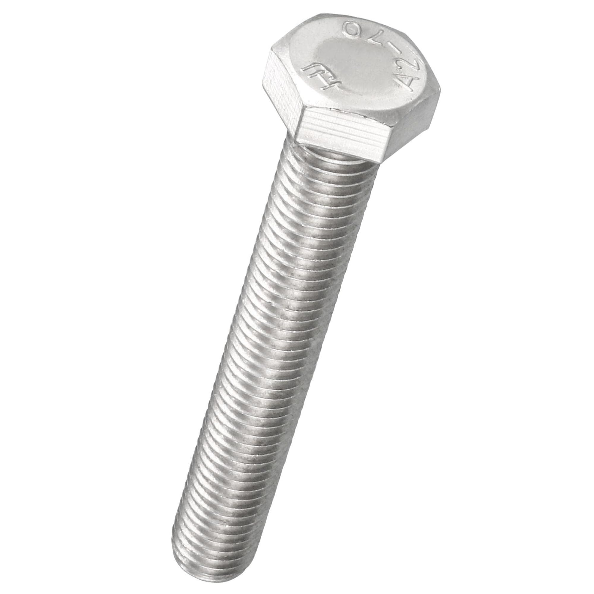TA-VIGOR M12 x 80mm 5 Pack, 304 Stainless Steel Hex Head Bolts, Heavy Duty M12 Bolts for Automotive Machinery, Metalwork, Construction
