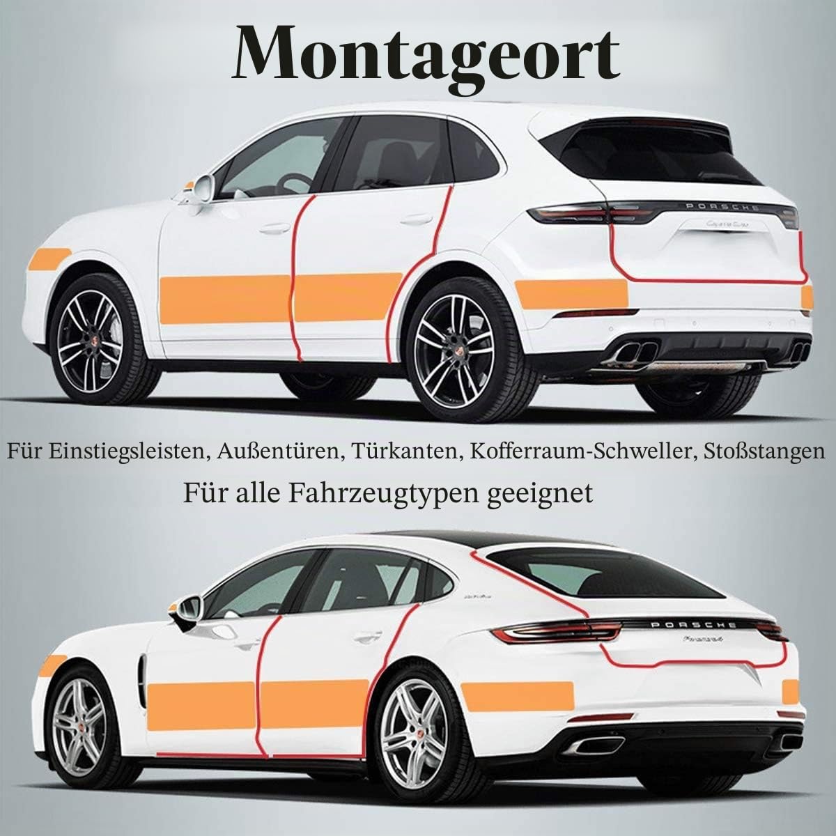 Auto Einstiegsleisten Aufkleber Universal, 7cmx10m Transparent Auto Schutzfolie Auto Einstiegsleisten Schutz Lackschutzfolie für Autotürschutz/Einstiegsleistenschutz/Auto Stoßstangenschutz